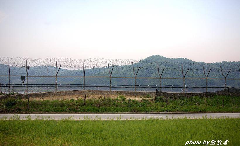 实拍三八线韩国一侧的真实景色