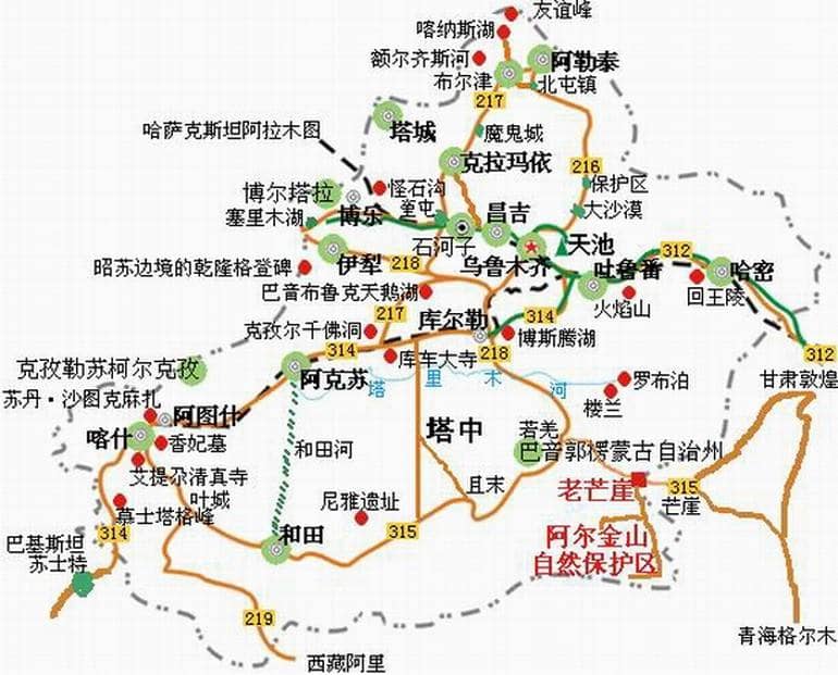 一份简单的新疆自驾游旅游详细攻略