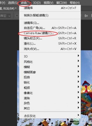 ps raw 滤镜怎么同步？