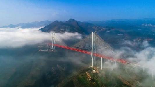 中国最高的跨江大桥，就在贵州六盘水