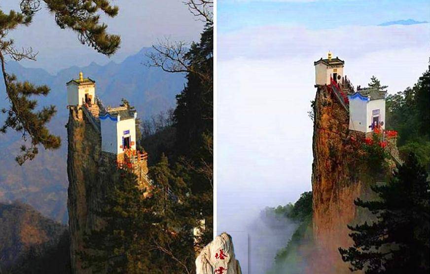 陕西金顶观音殿介绍，我国最危险的八大景观之一