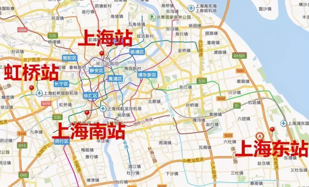 上海新建高铁站上海东站，通路线共同构建成为虹桥枢纽